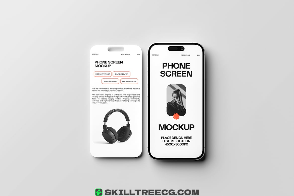 图片[2]-Phone Screen Mockup（491825）-技能树